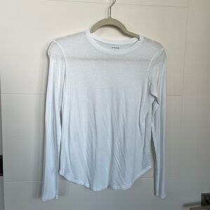 🔥VINCE🔥 Classic White Long Sleeve Tee, XS